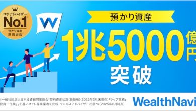ロボアドバイザー「WealthNavi（ウェルスナビ）」の預かり資産1兆5,000億円を突破