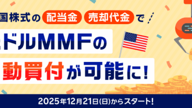 米国株式の配当金・売却代金で米ドル建てMMFが自動買付可能に
